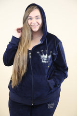 IVANS Plus Size Navy Track Suit
