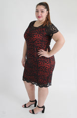 Black & Red Lace Dress