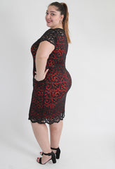 Black & Red Lace Dress