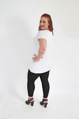 White Top With Jewel Embellishment