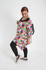 Multi Coloured Polka Dot Handkerchief Top