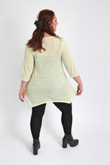 Yellow Neon Aztec Top