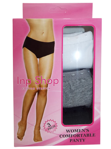 Multipack Underwear Black/Grey/White,Plus size clothing,womens plus size clothing,big size ladies dress,plus size