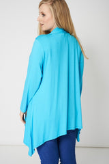Blue Edge to Edge Waterfall Cardigan