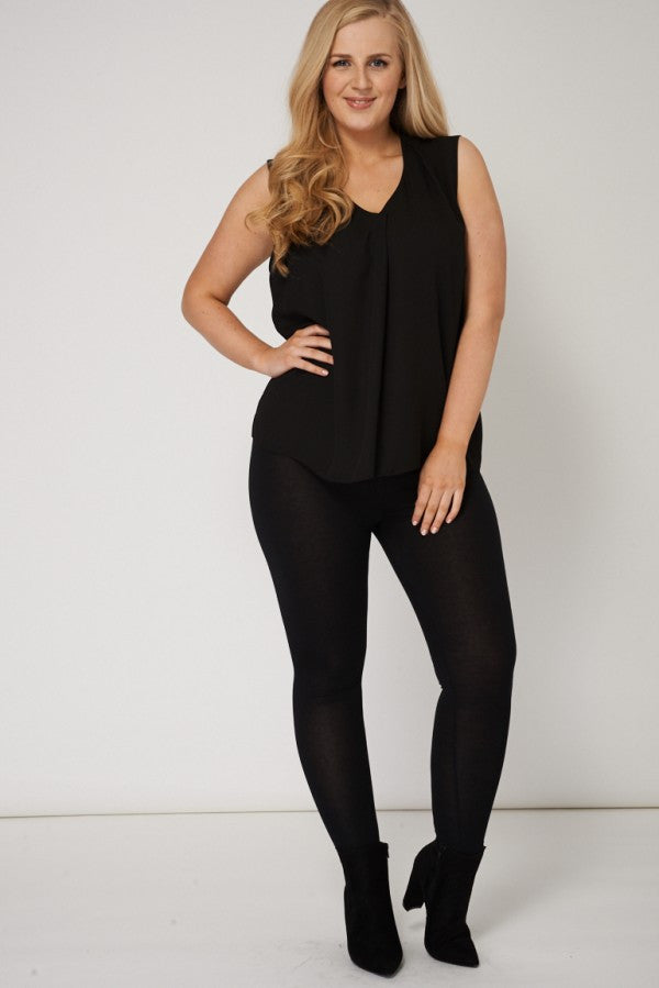 Smooth Black Basic Leggings,Plus size clothing,womens plus size clothing,big size ladies dress,plus size